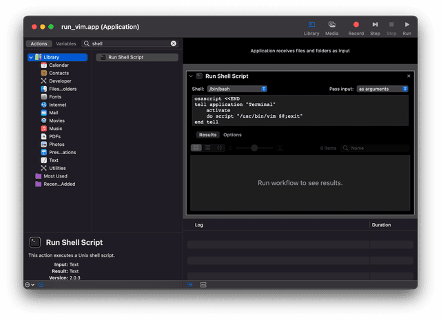 Using Terminal vim as an External Editor on Mac